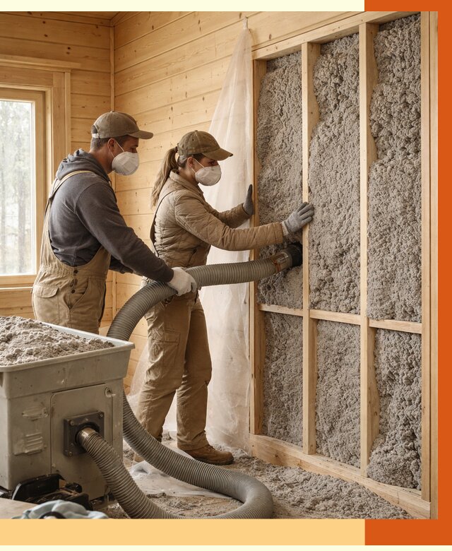 Утепление дачного дома эковатой в Камышине от 1490 руб./м2 — комплексно, ТепломастерКмш