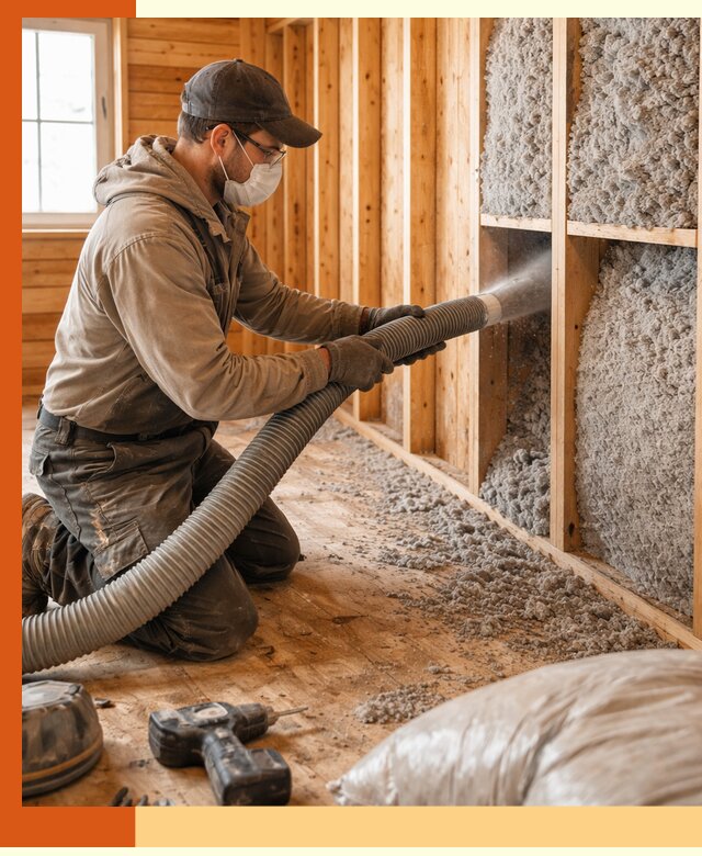 Утепление дачного дома эковатой в Камышине — быстро и надёжно