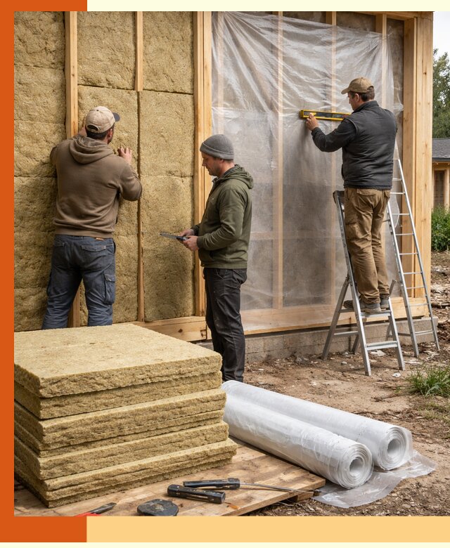 Утепление каркасного дома в Камышине под ключ с гарантией качества