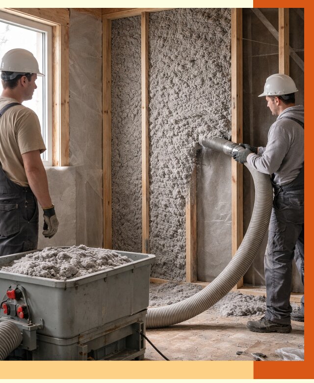 Утепление каркасного дома эковатой в Камышине от 1850 руб. | ТепломастерКмш