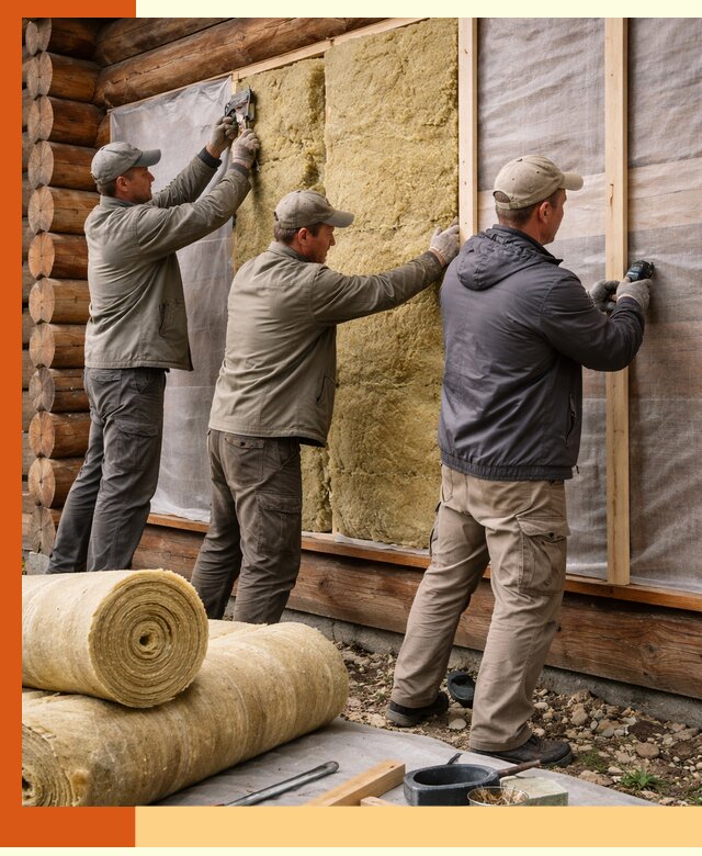 Утепление деревянного дома в Камышине эффективными технологиями