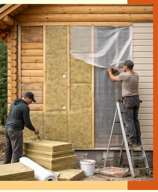 Утепление дома из бруса в Камышине от 3854 руб./м2 — работы под ключ | ТепломастерКмш