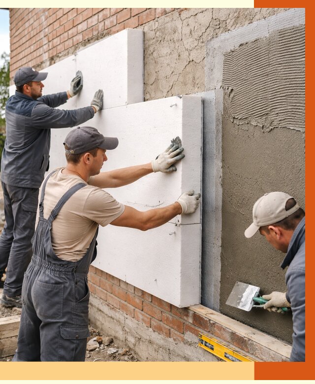 Утепление кирпичного дома в Камышине от 4316 руб. под ключ | ТепломастерКмш