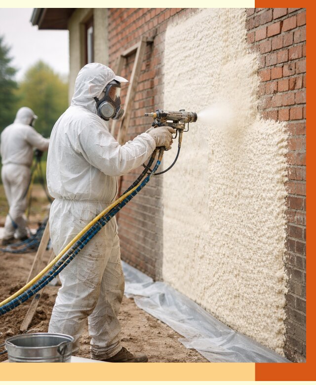 Утепление кирпичного дома ППУ в Камышине под ключ от 6679 руб. | ТепломастерКмш