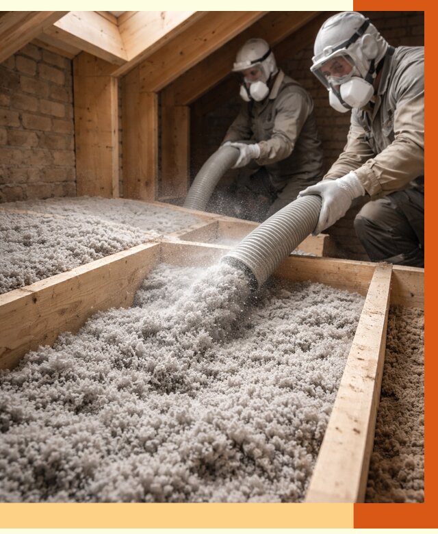 Утепление коттеджа эковатой в Камышине от 2569 руб./м² — комплексная задувка и монтаж | ТепломастерКмш