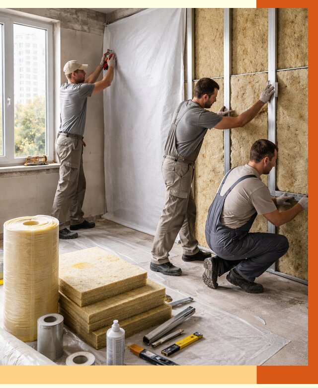 Утепление квартиры в Камышине от 4624 руб/м2 — утеплить квартиру изнутри и снаружи | ТепломастерКмш