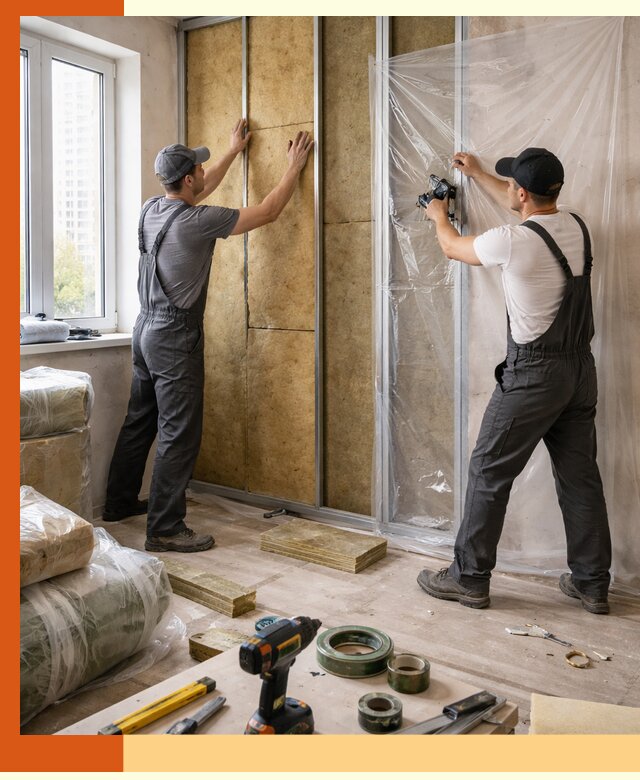 Утепление квартиры изнутри профессионально в Камышине