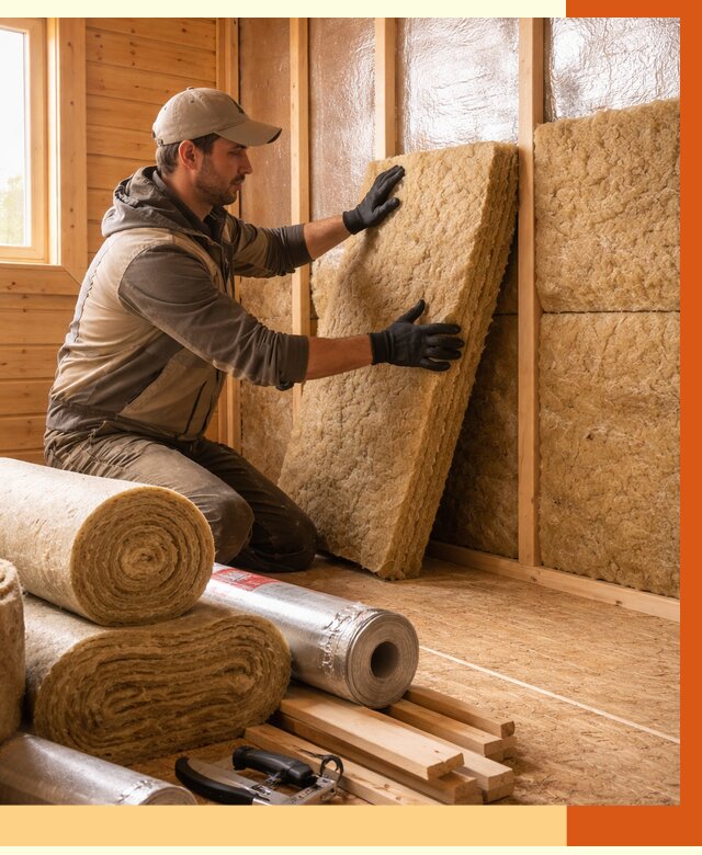 Утепление бани в Камышине под ключ от 4624 руб./м2 — утеплить потолок, пол и стены | ТепломастерКмш