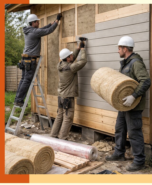 Утепление бани снаружи в Камышине профессионально и надежно