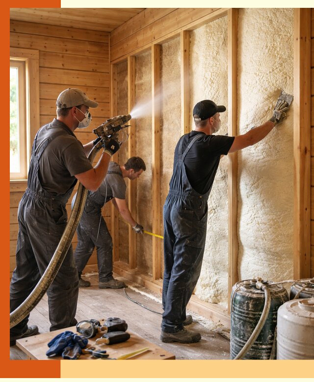 Утепление бани пенополиуретаном (ППУ) в Камышине