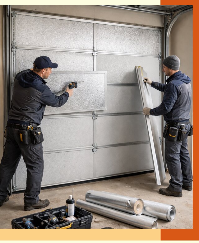 Утепление гаражных ворот в Камышине от 8067 руб/м2 — надежно и быстро | ТепломастерКмш