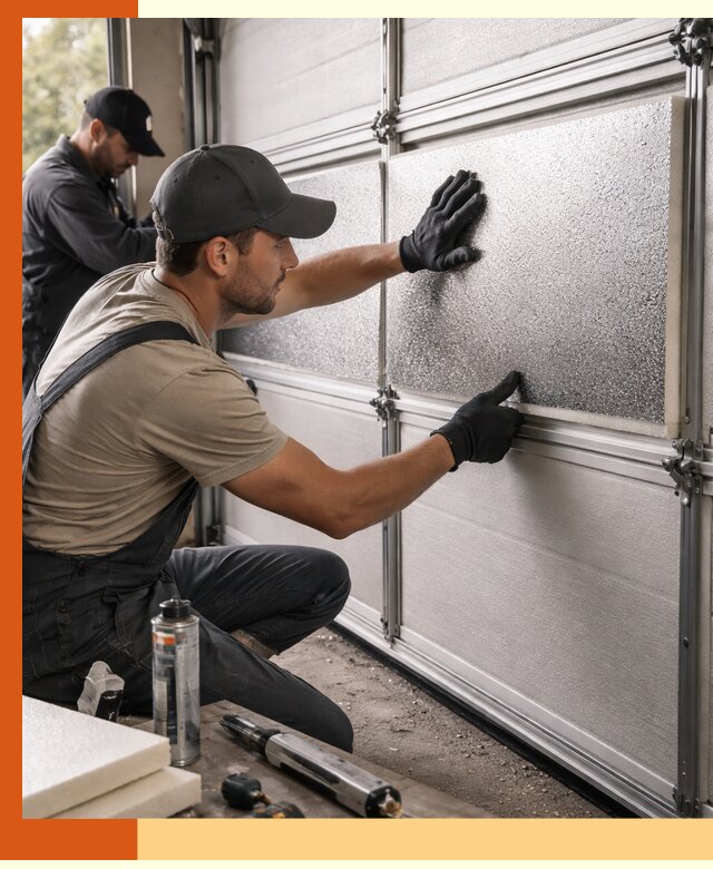 Утепление гаражных ворот в Камышине качественно и надежно