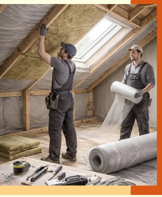 Утепление крыши изнутри мансарды в Камышине от 4316 руб./м² | ТепломастерКмш