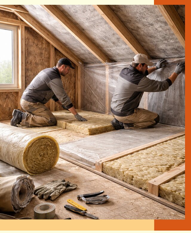 Утепление чердака в Камышине от 7707 руб/м² — теплоизоляция и комплексное утепление под ключ | ТепломастерКмш