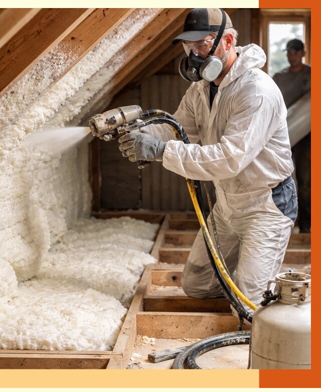 Утепление чердака ППУ в Камышине от 8858 руб./м2 — услуга под ключ | ТепломастерКмш