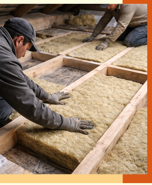 Утепление чердака минватой в Камышине от 3597 руб/м2 под ключ | ТепломастерКмш