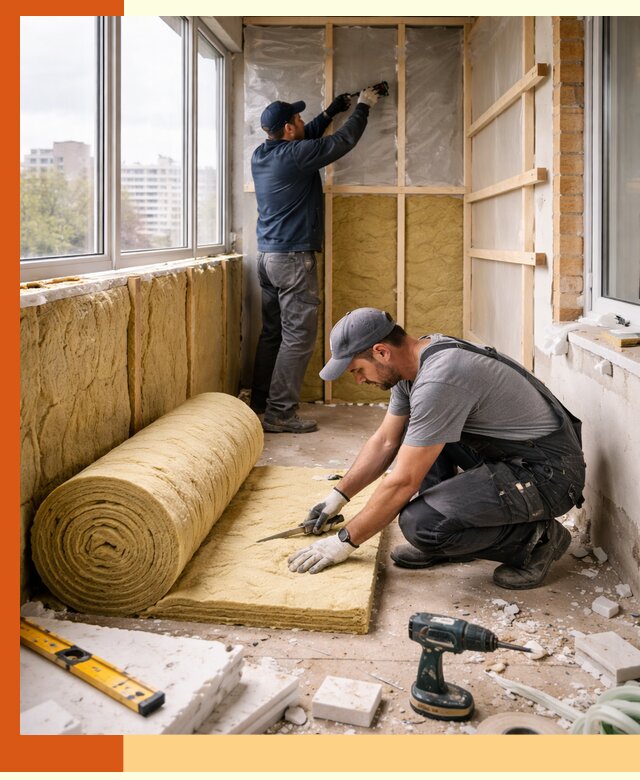 Утепление балкона под ключ в Камышине качественно и быстро