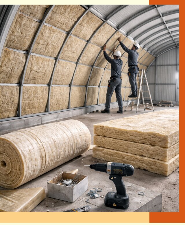 Утепление арочного ангара в Камышине от 3288 руб./м2 под ключ | ТепломастерКмш