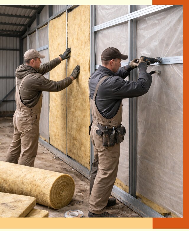 Утепление металлического ангара в Камышине от 4881 руб/м2 — услуги под ключ | ТепломастерКмш