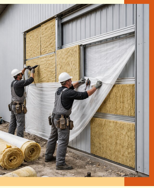 Утепление металлического склада в Камышине от 4624 руб/м2 — комплексное утепление под ключ | ТепломастерКмш