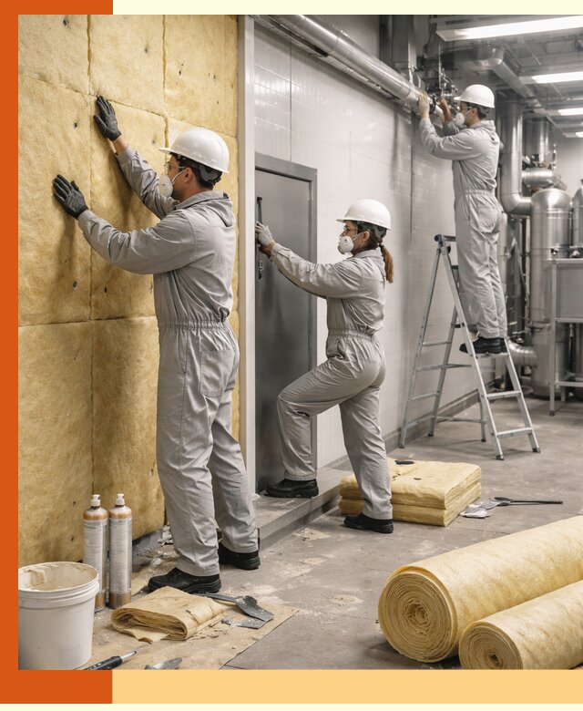 Утепление пищевого цеха под ключ в Камышине