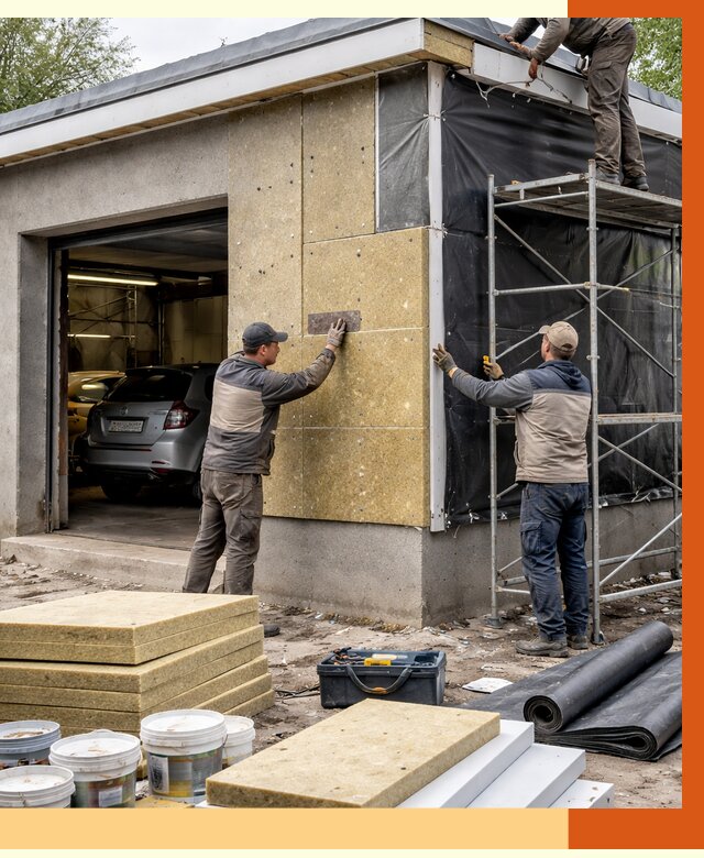 Утепление автосервиса в Камышине ппу, пеноизоляция, от 14900 руб/м2 — ТепломастерКмш