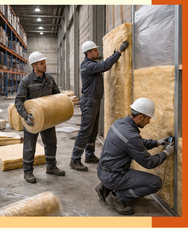 Утепление логистического центра в Камышине от 4624 руб/м² под ключ | ТепломастерКмш