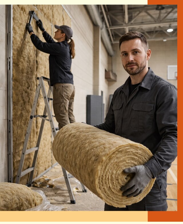 Утепление спортзала в Камышине от 7707 руб/м2 — комплексное утепление под ключ | ТепломастерКмш