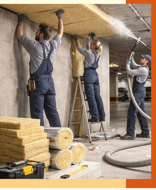 Утепление паркинга в Камышине от 6988 руб./м2 — работы под ключ | ТепломастерКмш