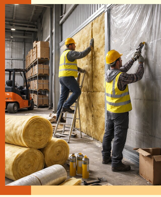 Утепление склада с техникой в Камышине под ключ