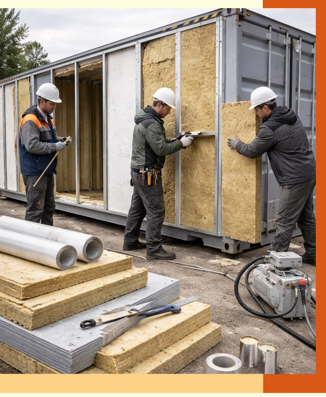 Утепление морского контейнера в Камышине от 3854 руб. под ключ | ТепломастерКмш