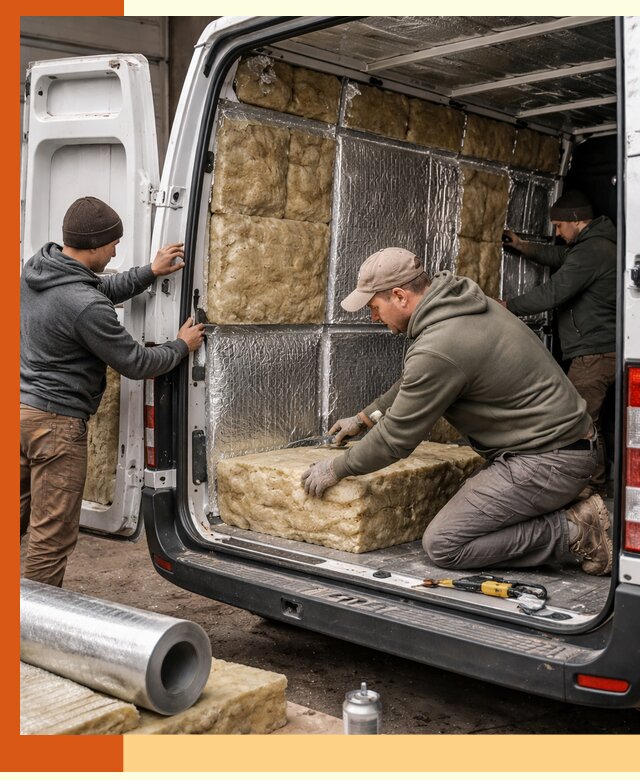 Утепление фургона в Камышине: профессиональная теплоизоляция и шумоизоляция