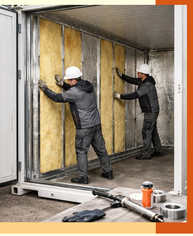 Утепление рефрижераторного контейнера в Камышине от 46242 руб./м² | ТепломастерКмш