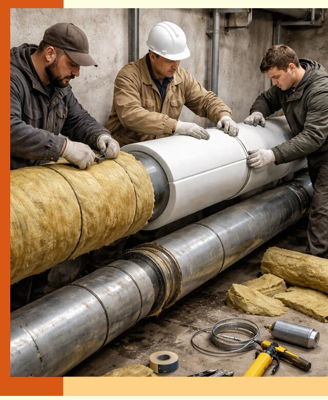 Утепление трубопровода в Камышине с гарантией энергоэффективности