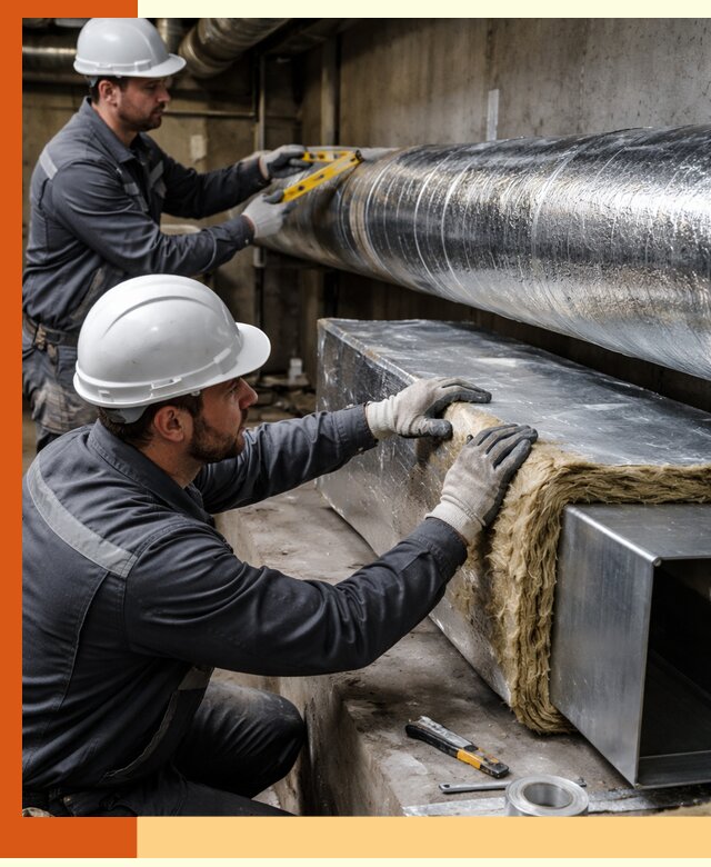 Профессиональное утепление воздуховодов и теплоизоляция в Камышине