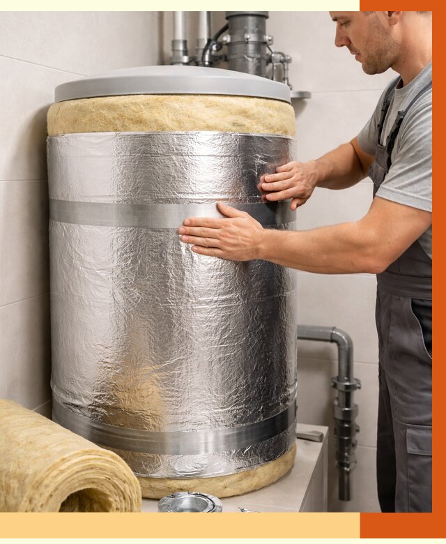 Утепление бойлера в Камышине от 4624 руб. под ключ | Утепление ППУ | ТепломастерКмш