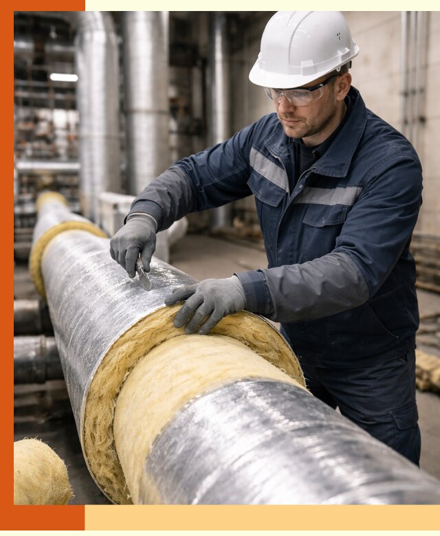 Утепление технологического оборудования и заводских установок в Камышине