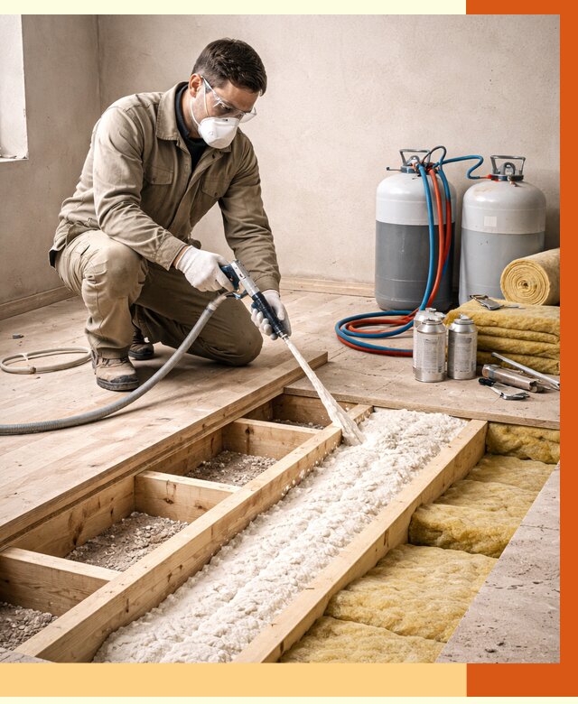 Заполнение полостей межэтажного перекрытия в Камышине от 4316 руб. | ТепломастерКмш