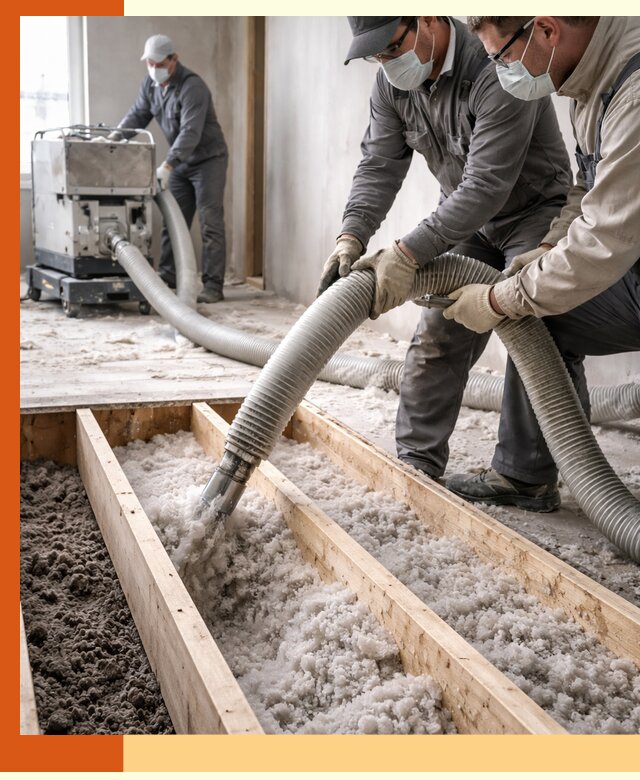 Заполнение полостей межэтажного перекрытия в Камышине эффективно и герметично