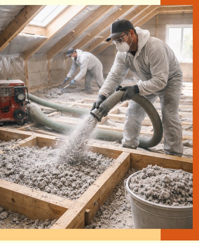 Утепление эковатой в Камышине от 3031 руб./м2 — монтаж и задувка | ТепломастерКмш