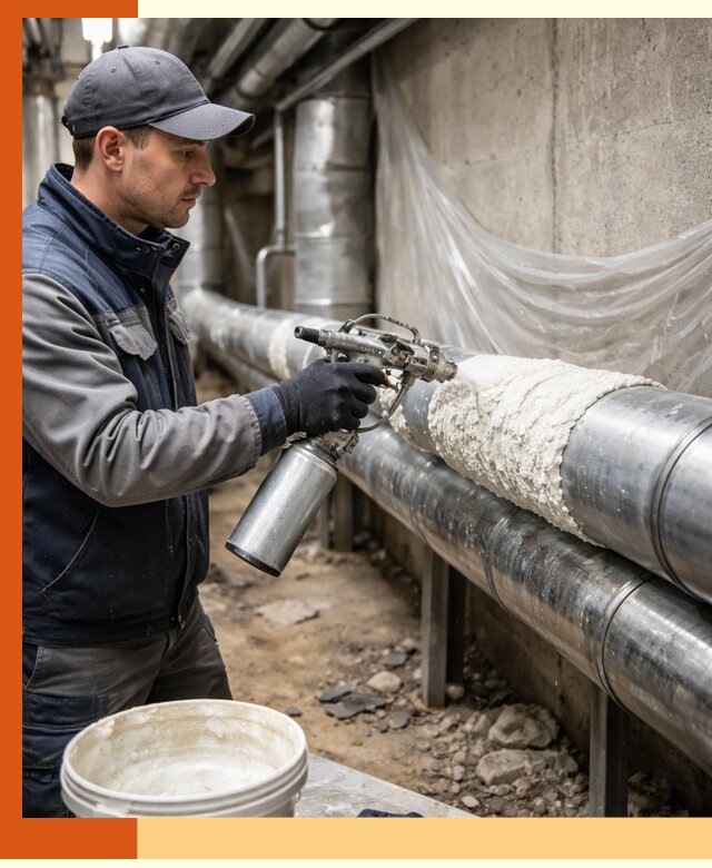 Утепление труб жидкой теплоизоляцией в Камышине