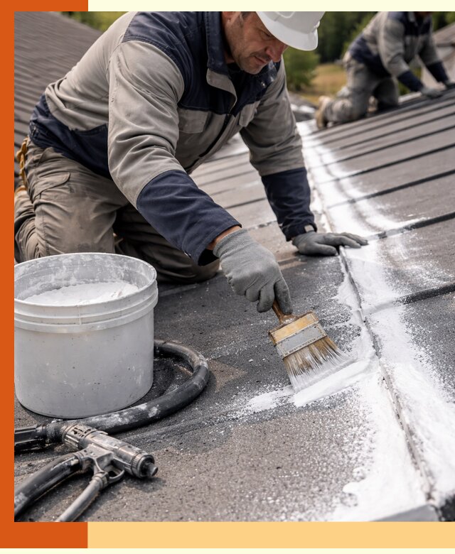 Утепление кровли жидкой теплоизоляцией в Камышине