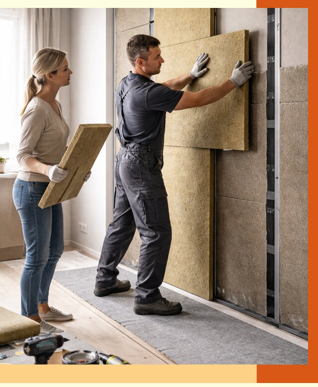 Профессиональная шумоизоляция квартиры в Камышине от 7707 руб. за м2 | ТепломастерКмш