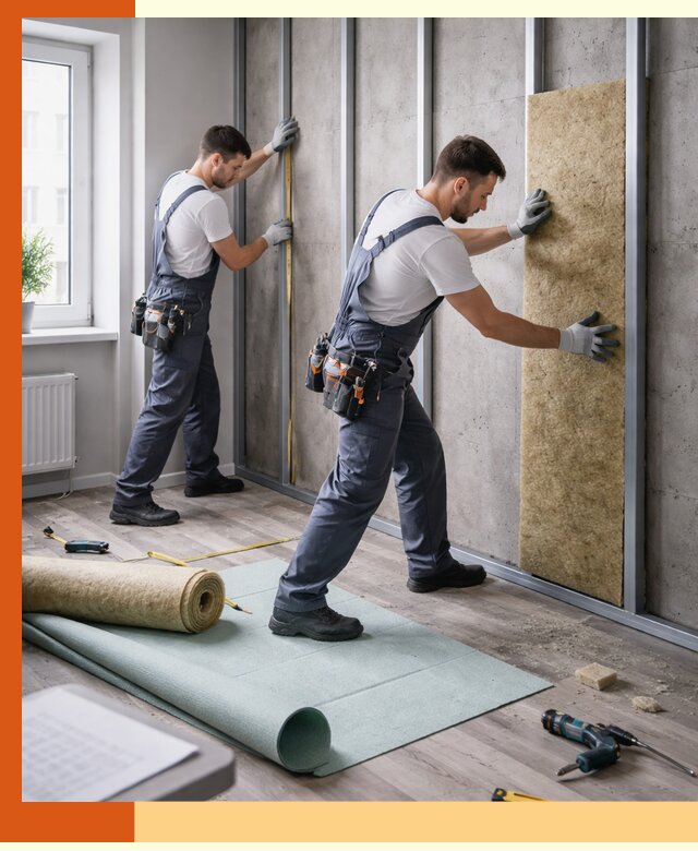 Шумоизоляция квартиры под ключ в Камышине — профессионально и гарантированно