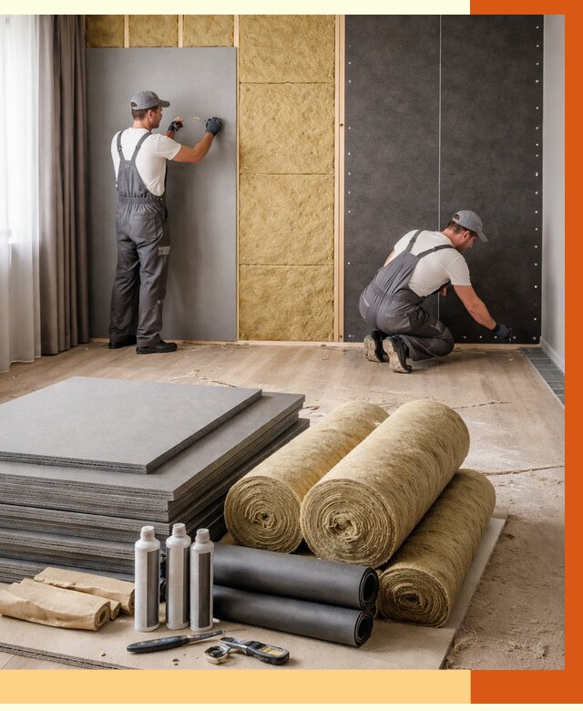 Шумоизоляция дома в Камышине от 4624 руб/м2 — комплексная звукоизоляция под ключ | ТепломастерКмш