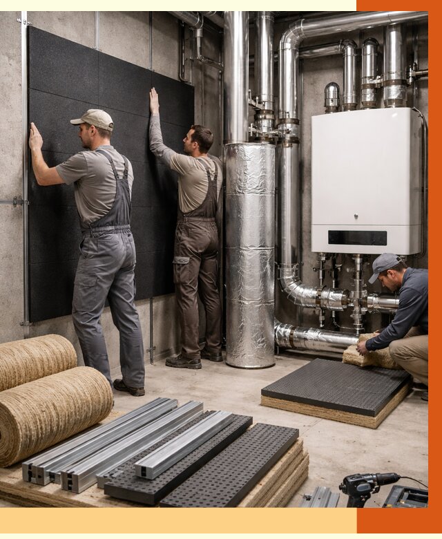 Шумоизоляция котельной в Камышине от 6679 руб. под ключ | Профессиональная звукоизоляция — ТепломастерКмш