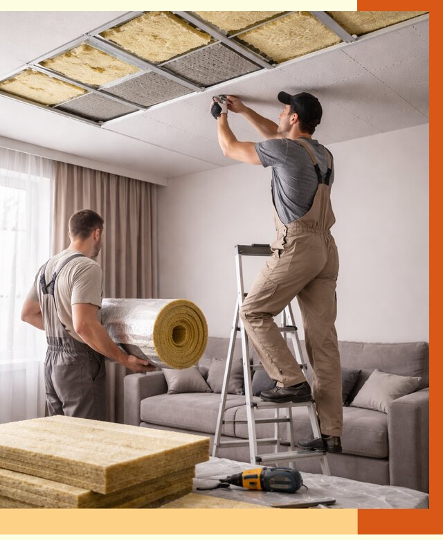 Шумоизоляция потолка в Камышине от 2312 руб. под ключ | Профессионально — ТепломастерКмш