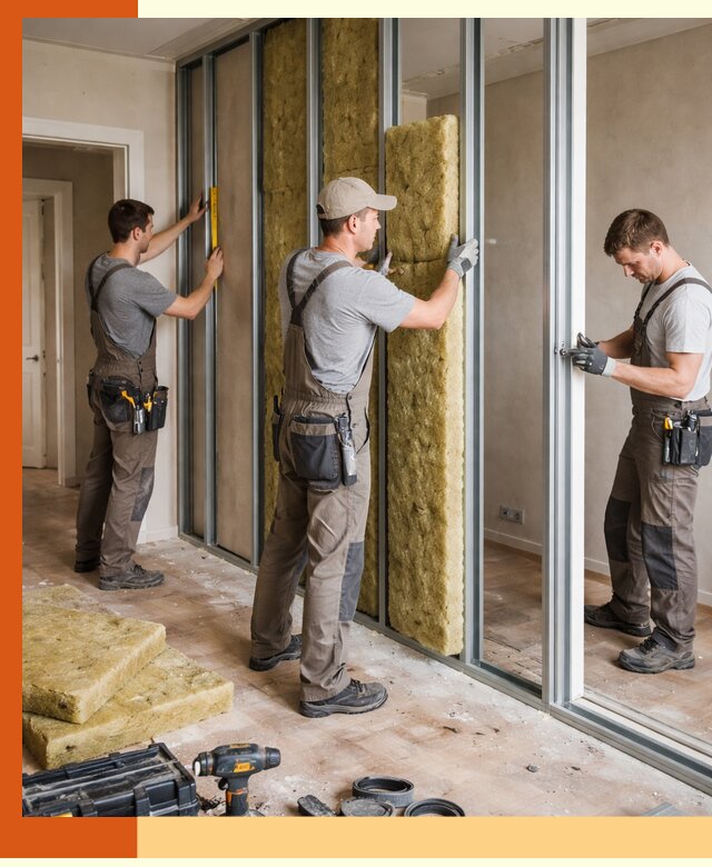 Шумоизоляция межкомнатных перегородок в Камышине эффективно и надёжно