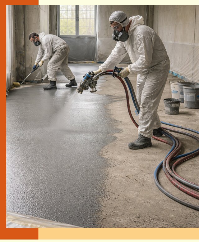 Гидроизоляция полимочевиной полов и конструкций в Камышине