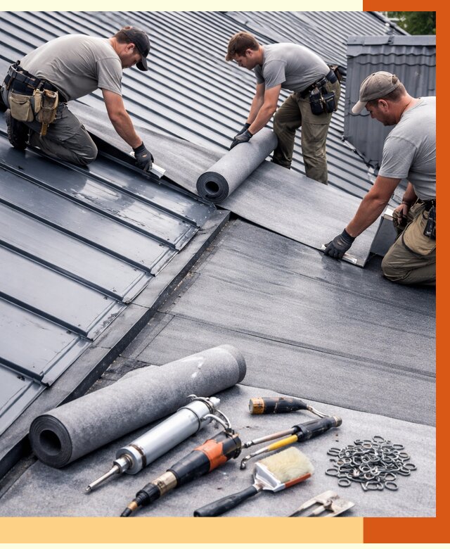 Гидроизоляция металлической кровли полимочевиной в Камышине от 8735 руб. | ТепломастерКмш